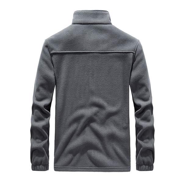 Men's Fleece Jacket | Winter Warm Outerwear | Soft Zip-up Coat for Men | Casual Comfortable Style | Outdoor Layer