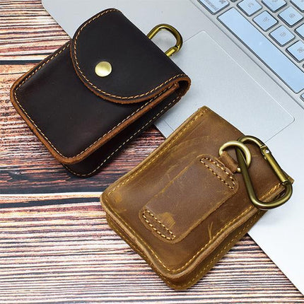 Vintage Coated Hide Leather Belt Buckle Shoulder Bag | Classic Handbag | Women's Fashion Bag | 72193314M