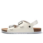 Men's Open Toe Casual Sandals | Soft Leather Upper | Cork Midsole for Comfort | Durable EVA Outsole | Ideal for Summer Activities | Beach Pool Party Ready
