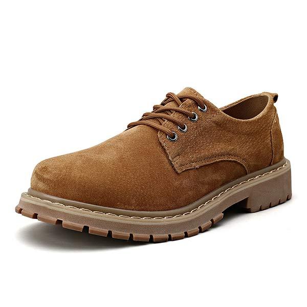 Men's Strappy Oxford Shoes | Round Toe | Casual Style | Soft Fabric | Lightweight Design | Cushioned Comfort | Matte Finish | Leather Lined | Breathable | Durable Rubber Sole