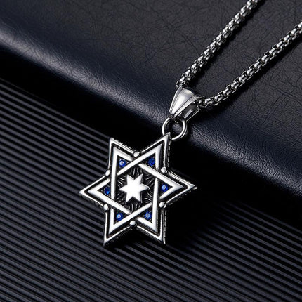 Six-pointed Star Necklace | Retro Design | Casual Style | Jewelry Accessory | Unique Pendant | Timeless Fashion | Statement Piece | Ideal Gift for Her | Necklaces & Pendants