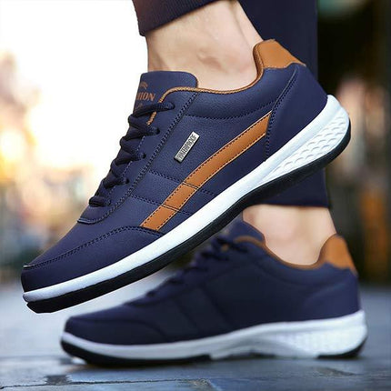 Men's Ultralight Sneakers | Leather Upper | EVA Foam Footbed Cushioning | IMEVA Midsole for Flexibility | Midfoot Support | Comfortable Casual Footwear