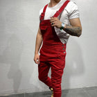 Men's Denim Overalls | Solid Color | Adjustable Straps | High-Quality Durable Fabric | Functional Pockets | Casual Outfits | Versatile Fashion | Classic Comfortable Fit | Everyday Wear
