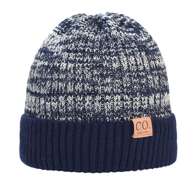 Men's Wool Hat | Double Layer Thick Warm Beanie | Soft Lined | Stretch Fit | Winter Knit Cap | Cold Weather Accessories
