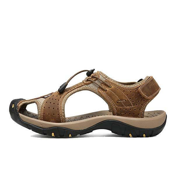 Men's Outdoor Beach Sandals | Durable Uppers | Non-Slip Outsole | Adjustable Heel Strap | Breathable Textile Lining | Toe Protection | Comfortable Everyday Wear | Summer Footwear