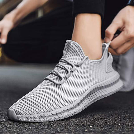 Men's Running Shoes | Flyknit Upper | Breathable Comfort | Compression-Molded EVA Midsole | Durable Flexible Outsole | Medium Width