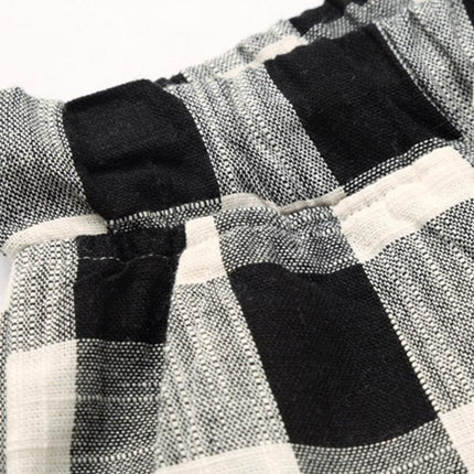 Men's Cotton Linen Shorts | Stripe Elastic Waist | Straight Cut | Breathable Fabric | Summer Casual | Lightweight Comfort | Practical Pockets | Adjustable Fit | Versatile Style