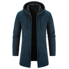 Men's Knitted Fleece Chenille Cardigan | Solid Color | Full-Length Sleeves | Soft & Plush Material | Comfortable & Sophisticated Style | Versatile Wardrobe Essential | Side Pockets