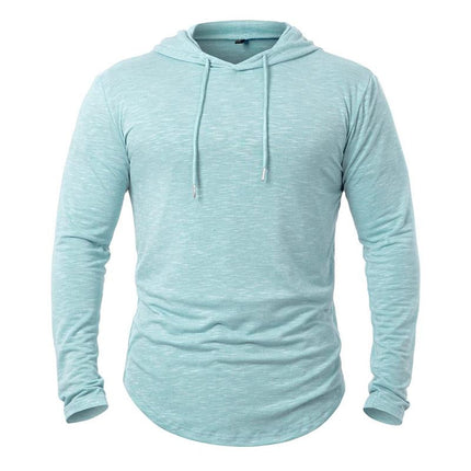 Men's Hoodie | Cotton Blend | Casual Activewear | Outdoor Leisure | Long Sleeve | Kangaroo Pocket | Adjustable Drawstring Hood | Lightweight Insulating | Multiple Colors | Sizes S-XXL