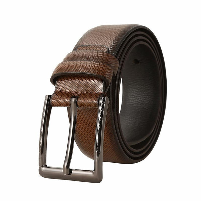 Men's High-Quality Genuine Leather Belt | Retro Pin Buckle | Versatile Casual & Formal Accessory | Timeless Style | Durable & Sturdy Construction