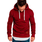 Men's Hooded Sweatshirt | Solid Color | Long Sleeve | Casual Fit | Cotton Blend | Soft & Warm | Versatile Everyday Wear | Adjustable Drawstring Hood | Ribbed Cuffs | Minimalist Design | Fall Winter Spring