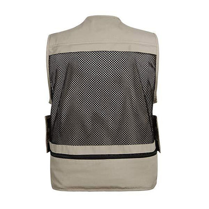Men's Detachable Vest | High Quality Cotton Fabric | Multi Pockets | Zipper Closure | Machine Wash | Breathable Quick Dry | Stylish Copper Metal Zippers | Velcro Strips | Adaptable Back | Comfortable Casual Outerwear
