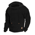 Men's Long Sleeve Sports Hoodie | Autumn Winter Activewear | Pullover Hoodie with Drawstring | Warm Breathable Polyester Spandex Blend | Athletic Fit with Kangaroo Pocket | Ideal for Casual Wear or Workouts