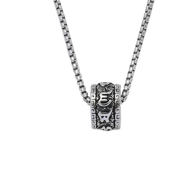 Retro Cloud Pendant Necklace | Vintage Style Cylinder Design | Trendy Jewelry Accessory | Unique Pendant for Women | Fashionable Necklace | Ideal Gift