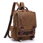 Casual Canvas Travel Backpack | Retro Design | Solid Color Outdoor Bag | Versatile & Durable for Men & Women