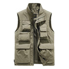Men's Quick Dry Outdoor Vest | Multi-Pocket Design | Zipper Placket | Stand Collar | Soft Lightweight Material | Ideal for Hiking & Travel | 2022 New Design
