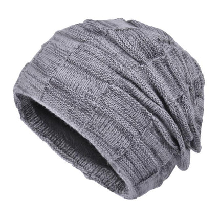 Men's Winter Hat | Velvet Finish | Thickened Wool Knit | Warm & Stylish | Ribbed Texture | Classic Design | Stretch Fit | Versatile Colors