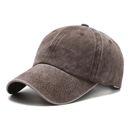 Men's Cotton Sports Cap | Dome Top | Curved Brim | Sunshade Windproof | Outdoor Casual Accessory | Plain Solid Color | Fits 56-58cm | All Seasons