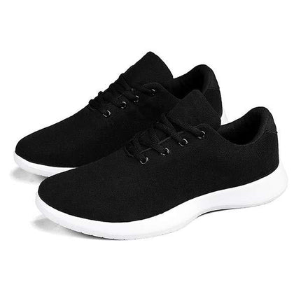 Men's Casual Sneakers | Wool Blend Upper | Ultralight Running Shoes | Memory Foam Insole | Lightweight Flexible Midsole | Rubber Sole | Effortless Sporty Look