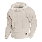 Men's Long Sleeve Sports Hoodie | Autumn Winter Activewear | Pullover Hoodie with Drawstring | Warm Breathable Polyester Spandex Blend | Athletic Fit with Kangaroo Pocket | Ideal for Casual Wear or Workouts