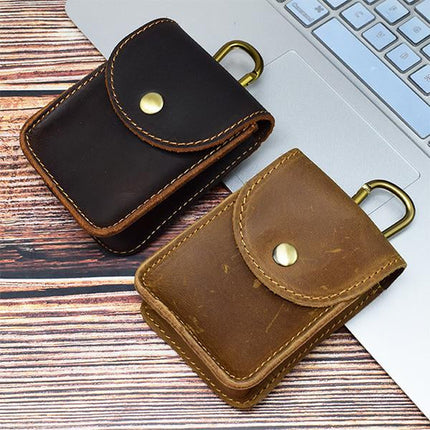 Vintage Coated Hide Leather Belt Buckle Shoulder Bag | Classic Handbag | Women's Fashion Bag | 72193314M