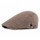 Men's Herringbone Beret Cap | Vintage Casual Style Hat | Classic Newsboy Flat Cap for Men | Stylish Men's Headwear