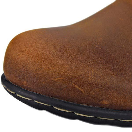 Men's Western Cowboy Boots | Mid-Calf | Leather | Durable Soles | Classic Design | Brown | Comfortable Fit | Stylish Men's Boots | Western Wear | Cowboy Style Footwear