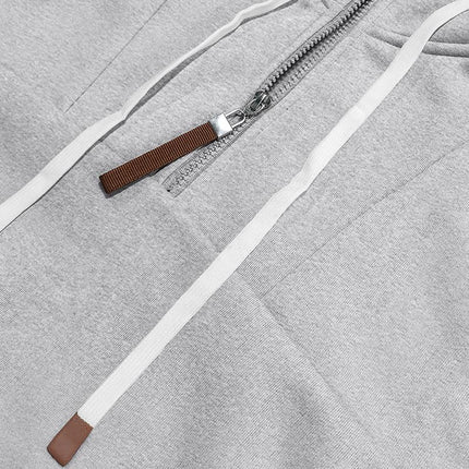 Men's Hooded Sweatshirt and Jogger Pants Set | Relaxed Fit | Adjustable Drawstring Hood | Full-Length Elastic Cuff Joggers | Soft Breathable Cotton Blend | Casual Sportswear Loungewear | Pockets