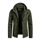 Men's Cargo Jacket | Washed Cotton | Hooded | Slim Fit | Patchwork Design | Casual Outerwear | Functional Pockets | Adjustable Hood | Stylish Streetwear | Rugged & Durable | Versatile Layering