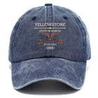 Men's Vintage Distressed Dome Cap | Adjustable Curved Brim | Cotton Fabric | Sun Protection | Retro Style Casual Hat