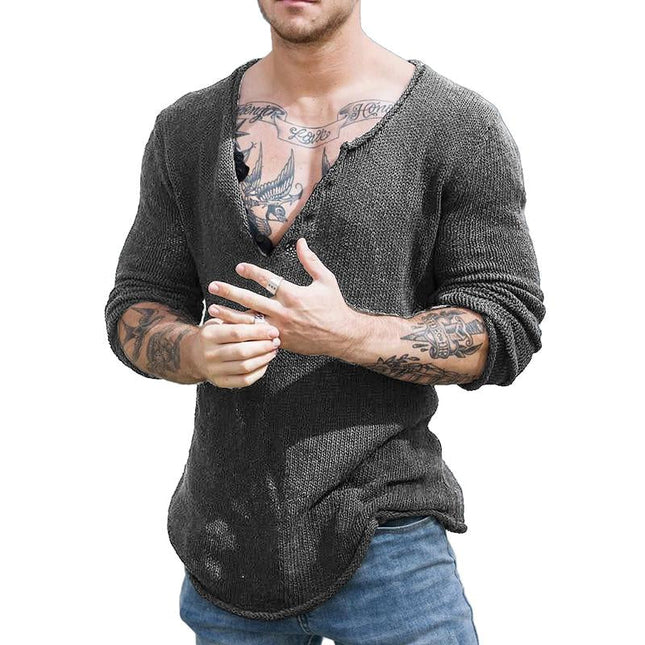 Men's Slim Fit Knitted Sweater | V Neck | Long Sleeve | Lightweight & Breathable | Casual & Semi-Formal | Versatile Layering | Premium Fabric | Ribbed Cuffs | Easy Care | Multiple Colors & Sizes Available