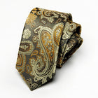Men's Paisley Cashew Pattern Neck Tie | Stylish Business Casual | Elegant Design for Office & Events | High-Quality Fabric | Versatile Accessory for Men | Timeless Classic Style | Perfect Gift for Fashion-Forward Individuals