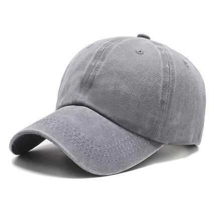 Men's Cotton Sports Cap | Dome Top | Curved Brim | Sunshade Windproof | Outdoor Casual Accessory | Plain Solid Color | Fits 56-58cm | All Seasons
