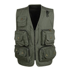 Men's Detachable Vest | High Quality Cotton Fabric | Multi Pockets | Zipper Closure | Machine Wash | Breathable Quick Dry | Stylish Copper Metal Zippers | Velcro Strips | Adaptable Back | Comfortable Casual Outerwear