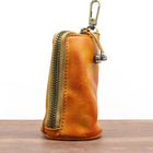Vintage Cowhide Leather Waist Bag | Key Holder Purse | Unisex Belt Pouch | Genuine Leather Hip Bag | Stylish Fanny Pack | Versatile Travel Wallet | Brown Leather Waist Pack