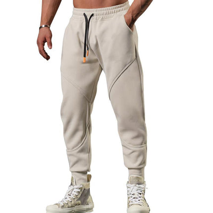 Men's Cotton Blend Sweatpants | Plain Design | Versatile Trousers for Daily Wear | Stretch Waist with Drawstring | Comfortable Fit | No Elastic | Four Season Use | Ideal for Sports Travel and Lounging