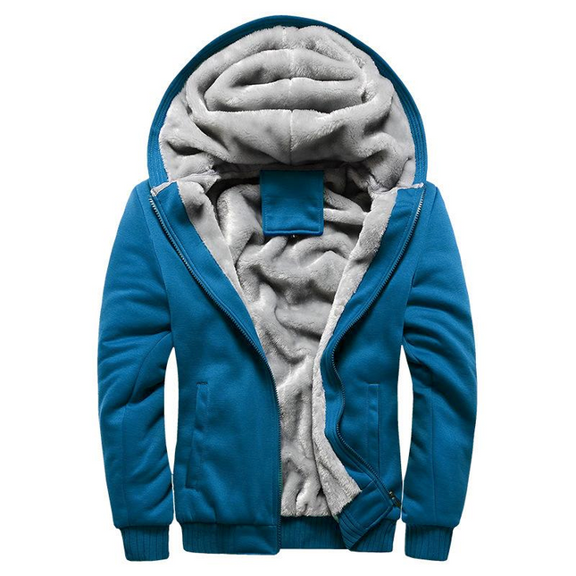 Men's Hooded Fleece Jacket | Casual Outerwear | Warm Winter Coat | Long Sleeve | Comfortable Fit | High-Quality Insulation | Adjustable Hood | Versatile Colors | Soft Lined Interior