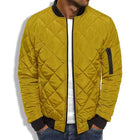 Men's Thermal Jacket | Padded Stand Collar | Solid Color | Warm Insulated Outerwear | Durable Polyester | Stylish Winter Coat | Casual & Formal Wardrobe Essential | With Side Pockets | Elasticized Cuffs