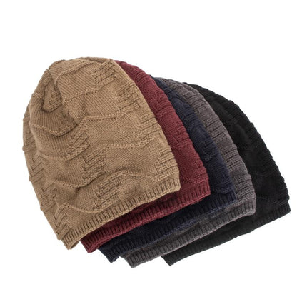 Men's Vintage Knitted Hat | Plush Lined | Warm Winter Beanie | Retro Style | Cozy Cold Weather Accessory | High-Quality Acrylic Yarn | Soft and Insulating Interior | Snug Fit for All Head Sizes | Casual and Outdoor Wear