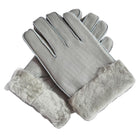 Men's Sheepskin Wool Gloves | Warm Winter Casual Wear | Plain Pattern | Paint Surface Finish | Clothing Accessories