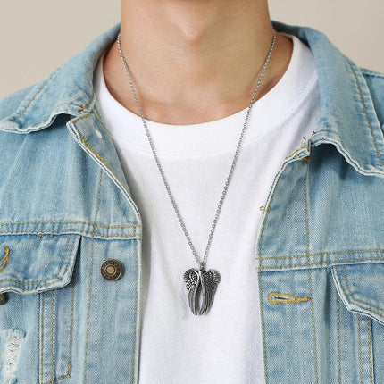 Angel Wings Necklace | Vintage Style | Collectible Jewelry | Casual Pendant Accessory