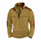 Men's Casual Sweatshirt | Colorblock Design | Stand Collar with Zipper | Long Sleeve | Regular Fit | Cotton-Blend Fabric | Layerable Outerwear | Sporty and Bold | Available in Multiple Sizes