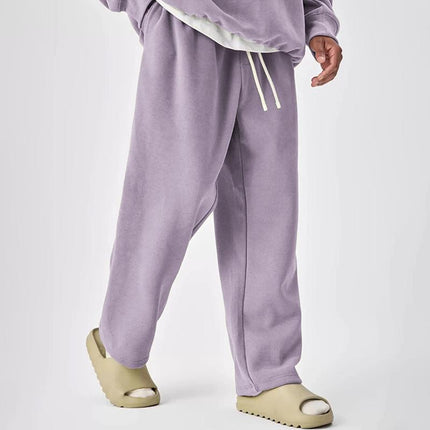 Men's Sweatpants | Solid Color | Elastic Waist | Drawstring | Straight Leg | Relaxed Fit | Soft Cotton Blend | Side Pockets | Casual Lounge | Versatile Style | Breathable Fabric | Multiple Sizes Available