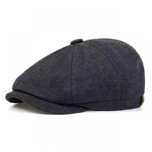 Men's Warm Vintage Cotton Beret | Classic Style Hat | Soft Breathable Fabric | Comfortable Fit | Versatile Accessory | One Size | Stylish Colors | Perfect for Fall Winter | Easy to Pack Travel Companion