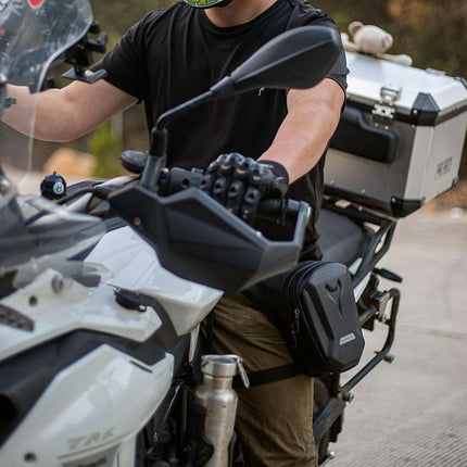 Men's Waterproof Leg & Waist Bag | Outdoor Cycling & Motorcycle | Versatile Design | Adjustable Straps | Multiple Compartments | Durable & Lightweight | Rugged Adventure Accessory