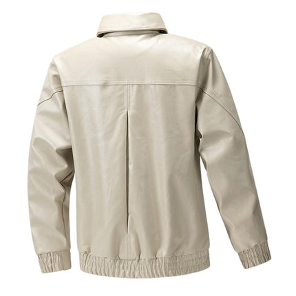 Men's Leather Jacket | Classic Casual Lapel | Premium Quality | Long Sleeve | Regular Fit | Durable Outerwear | Warm Insulation | Versatile Colors | Timeless Design | men's Coats & Jackets