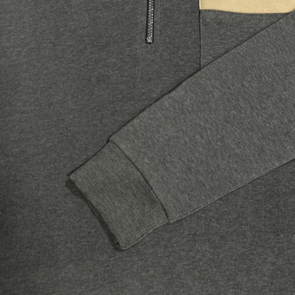 Men's Casual Sweatshirt | Zipper Stand Collar | Solid Color | Versatile Design | Comfortable Fit | Hip-Length | Soft Breathable Fabric | High-Quality Cotton Polyester Blend | Classic Shades | Machine Washable