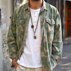 Men's Camouflage Shirt Jacket | Lapel Collar | Breast Pockets | Long Sleeves | Regular Fit | High-Quality Fabric | Casual Outerwear | Versatile Style | Available in Multiple Sizes