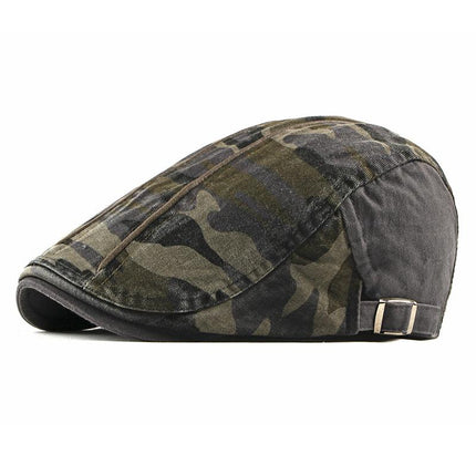 Men's Camouflage Beret Hat | Classic Military Style | Trendy Streetwear Accessory | Soft Durable Fabric | Iconic Design | Comfortable Fit | Versatile Fashion | Timeless Appeal | Perfect for Casual & Outdoor Adventures