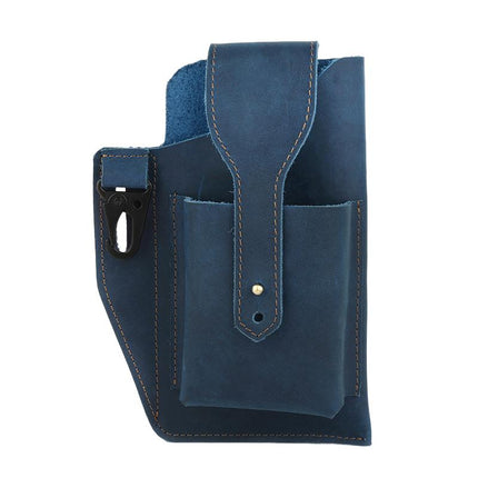 Men's Retro Casual Waist Bag | Premium Leather | Cell Phone Pocket | Adjustable Strap | Multiple Compartments | Compact & Lightweight | Vintage Style | Secure Closure | Hands-Free Convenience